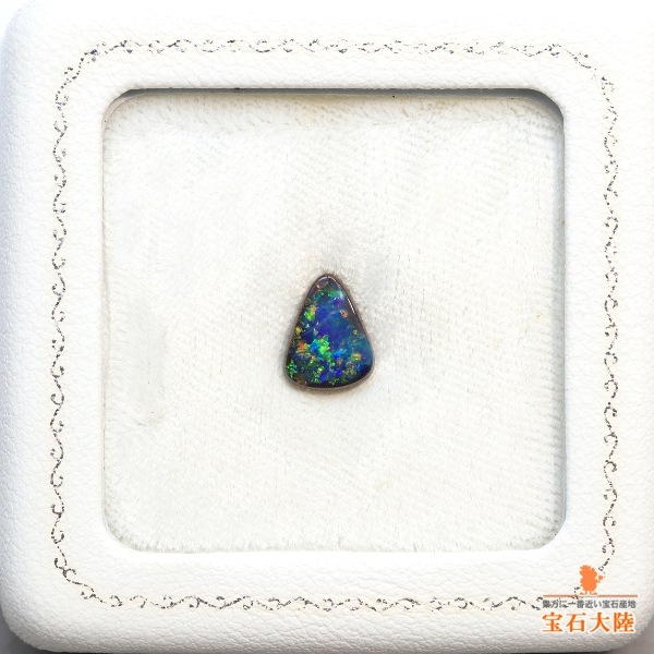 ❤❤水琴さま専用〚石の精霊〛　絵画石（ボルダーオパール）✨✨ 天然ボルダーオパール 2.39ct 【マルチブルー美遊色】オーストラリア