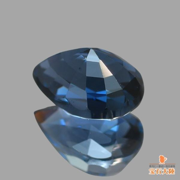 天然ブルースピネル 1.04ct 【コバルト】 ペアシェイプ 日独鑑別付