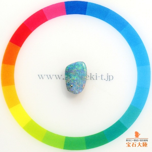 天然ボルダーオパール 1.54ct 【ブルーグリーン】