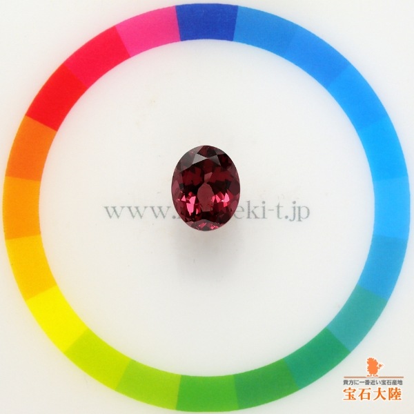 天然ロードライトガーネット 3.16ct 【ワインレッド】
