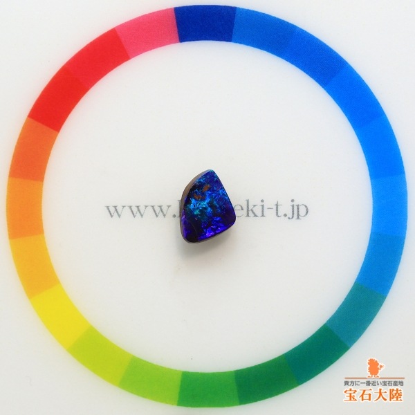 天然ボルダーオパール 1.20ct 【ディープブルー遊色】オーストラリア