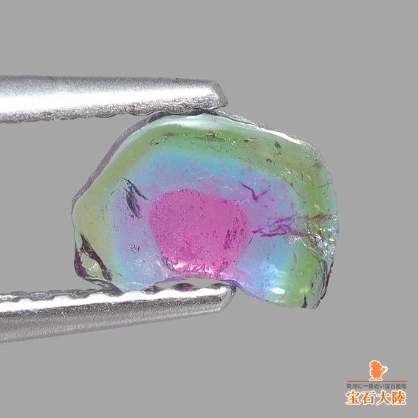 天然トリカラートルマリン 0.35ct 【パライバ】 スライス ブラジル 