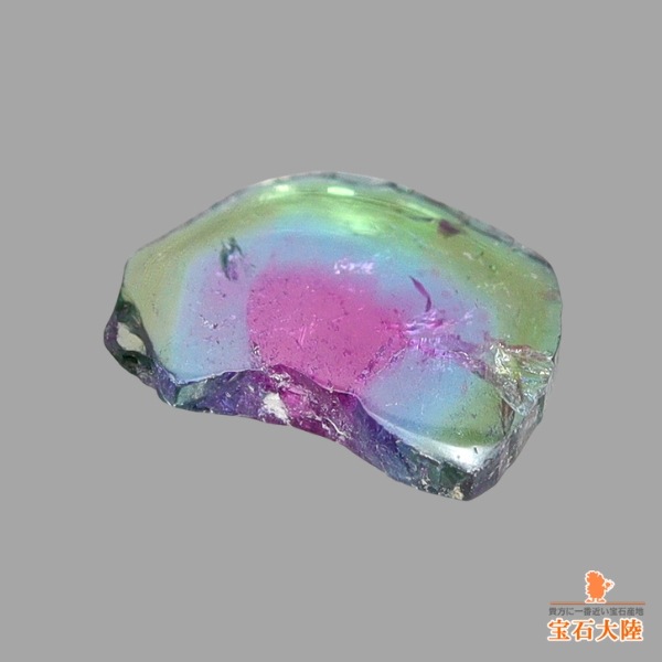 天然トリカラートルマリン 0.35ct 【パライバ】 スライス ブラジル 