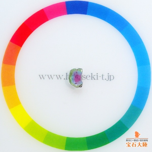 天然トリカラートルマリン 0.35ct 【パライバ】 スライス ブラジル 