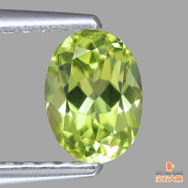 天然ペリドット 0.59ct 【隕石・パラサイト】 オーバル