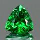 天然ツァボライトガーネット 0.68ct 【タンザニア】 トリリアントカット
