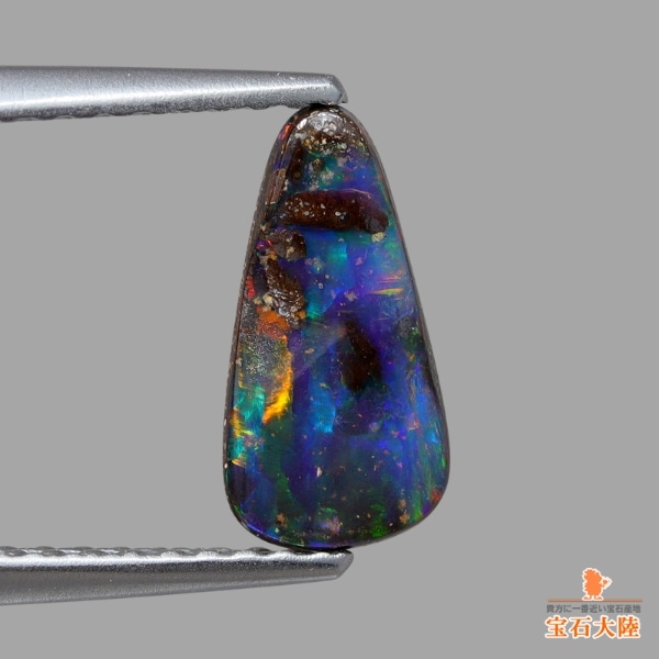 天然ボルダーオパール 0.67ct 【マルチカラー遊色】オーストラリア