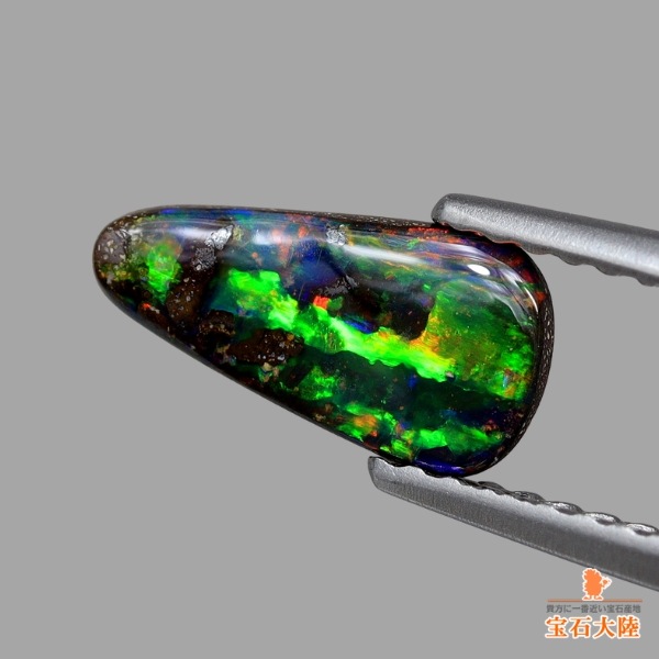 天然ボルダーオパール 0.67ct 【マルチカラー遊色】オーストラリア