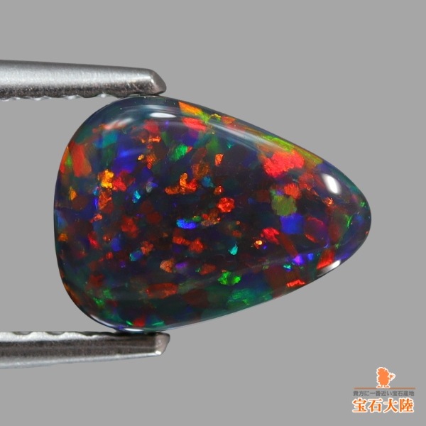天然ブラックオパール 1.08ct 【レッド・オン・ブラック】美品 ライトニングリッジ