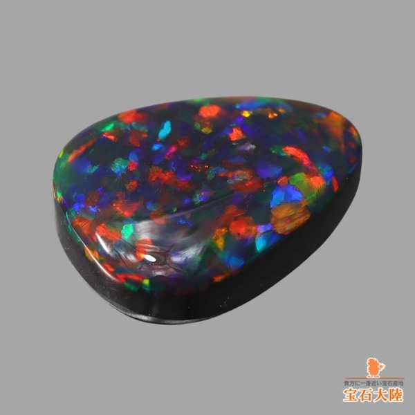 天然ブラックオパール 1.08ct 【レッド・オン・ブラック】美品