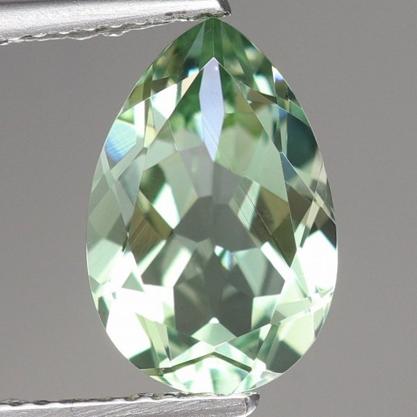 天然グリーンクォーツ 12×8mm  【ペアシェイプ】