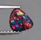 天然ブラックオパール 0.60ct 【レッド】 高品質