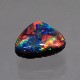 天然ブラックオパール 0.60ct 【レッド】 高品質