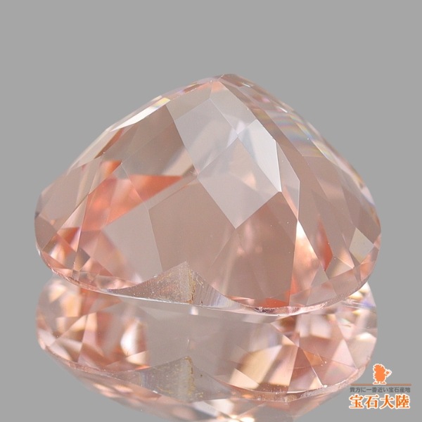 天然モルガナイト 5.25ct 【オレンジピンク】ハート マダガスカル