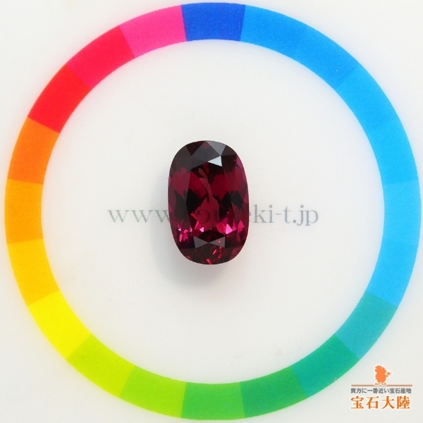 天然ロードライトガーネット 6.73ct 【妖艶な美濃色】 モザンビーク