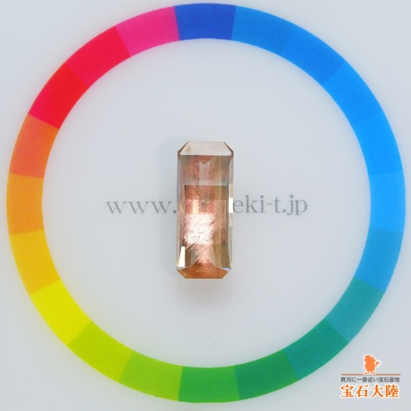 天然オレゴンサンストーン 3.32ct 【ピクセルカット】 ラブラドライト