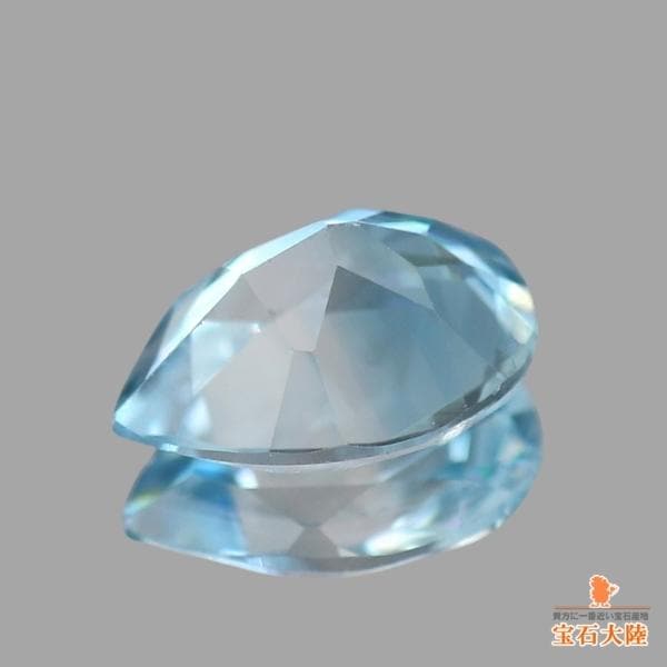 天然トパーズ 0.75ct 【バイカラー】ペアシェイプ