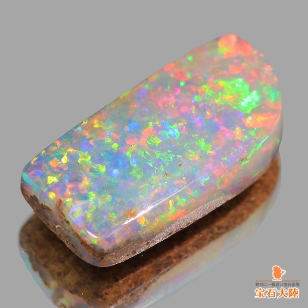 天然ボルダーオパール 2.30ct 【上質マルチ美遊色】 オーストラリア