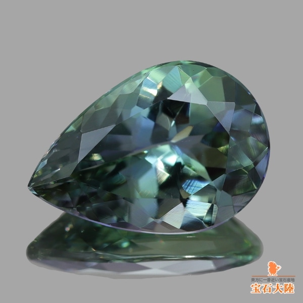 天然ゾイサイト 1.82ct 【グリーンマルチカラー】非加熱