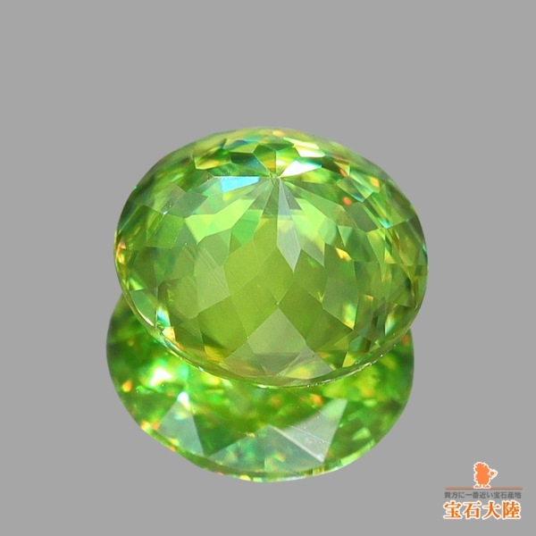 天然スフェーン 0.61ct 【煌めくイエロニッシュグリーン】 マダガスカル