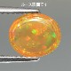 天然オパール 1.05ct 【メキシコ】 オレンジ遊色