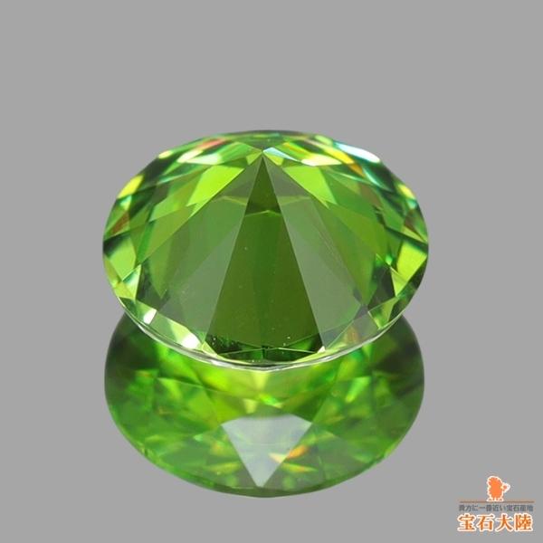 天然デマントイドガーネット 0.49ct 【煌めく上質グリーン】 ロシア