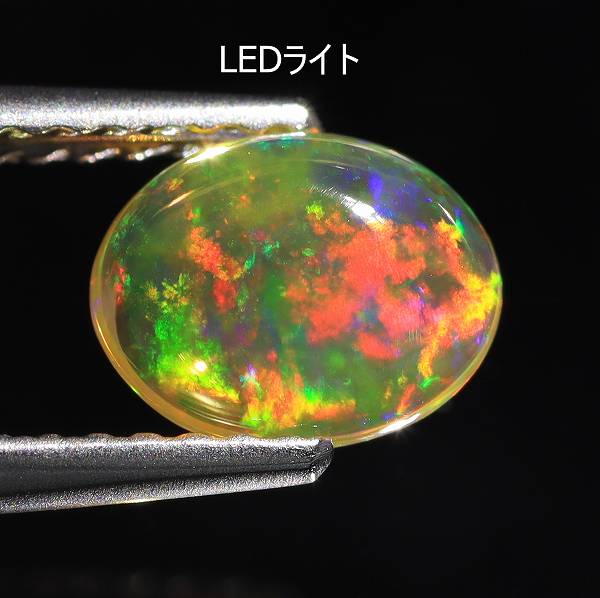 天然オパール 0.58ct 【メキシコ】 美遊色