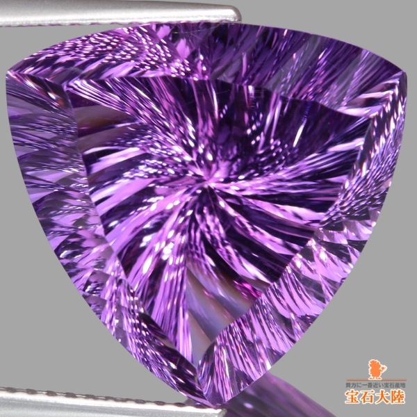 天然アメシスト 12.40ct 【アメリカンカット】 美品 ウルグアイ