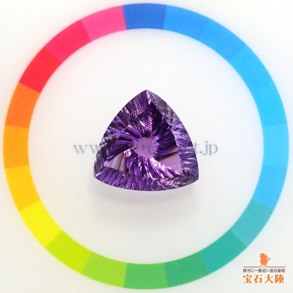 天然アメシスト 12.40ct 【アメリカンカット】 美品 ウルグアイ