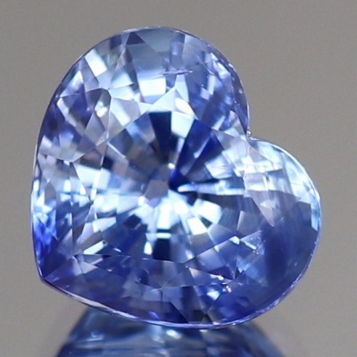 ハートシェイプブルーサファイア SA 0.98ct AIGS鑑別書付