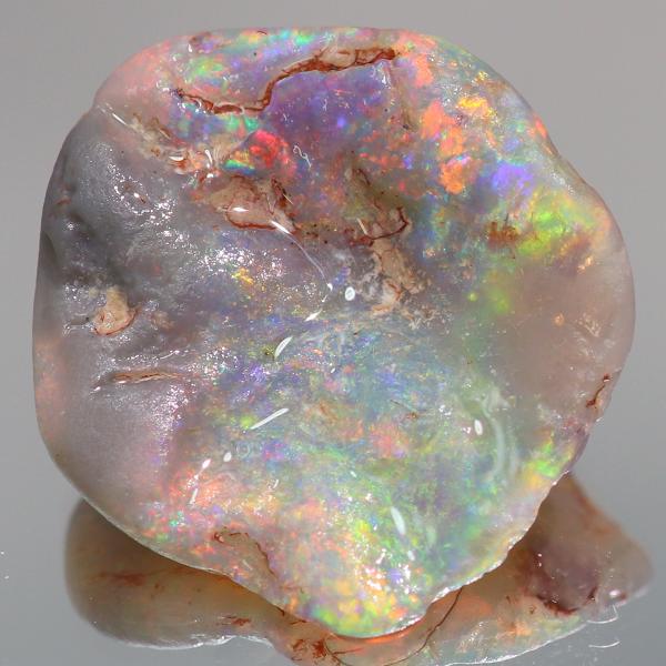 天然ブラックオパール 5.29ct 【骨化石】 オーストラリア