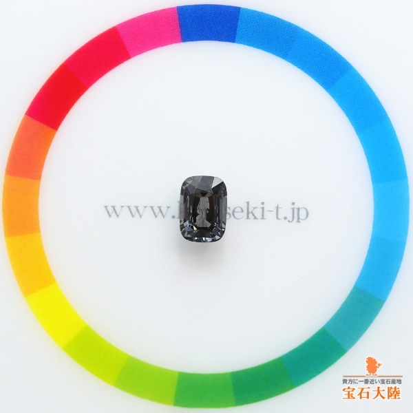 天然スピネル 1.54ct 【プラチナブラック】 モザンビーク