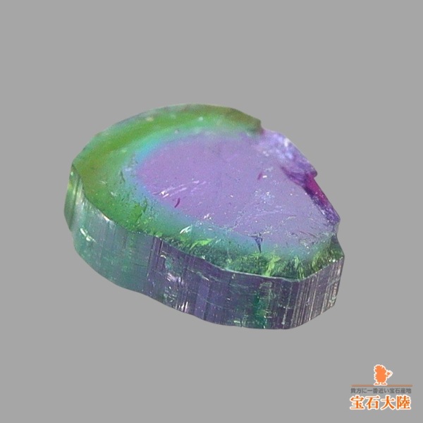 天然トリカラートルマリン 0.49ct 【パライバ】 スライス ブラジル 