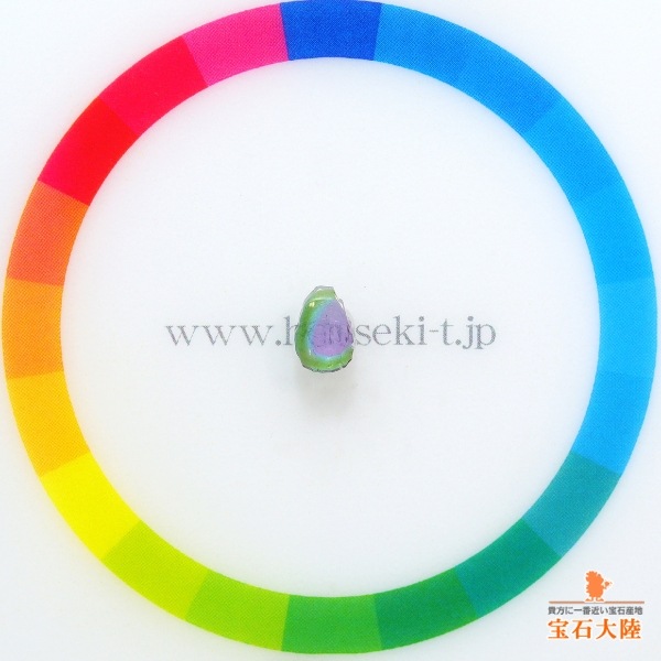 天然トリカラートルマリン 0.49ct 【パライバ】 スライス ブラジル 