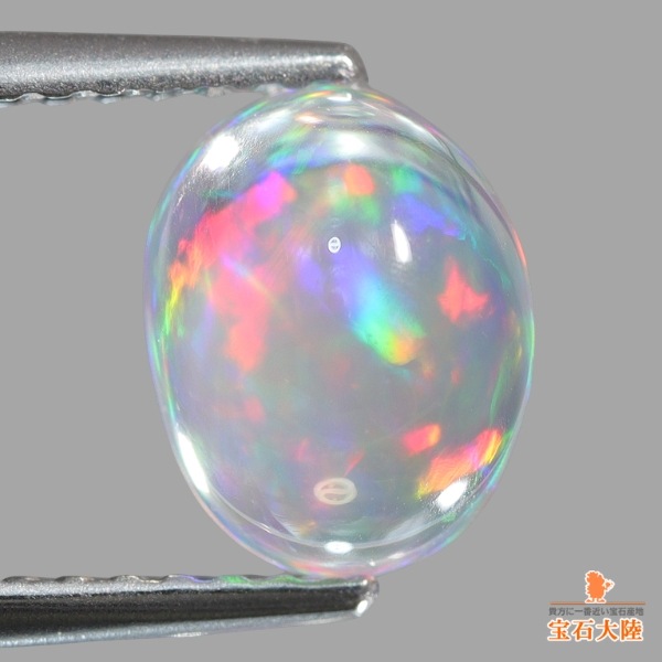 天然ウォーターオパール 1.36ct 【美遊色】 メキシコ