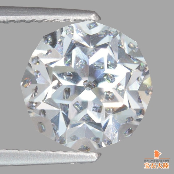 天然アナテースインクォーツ 4.67ct【万華鏡】カスタムカット