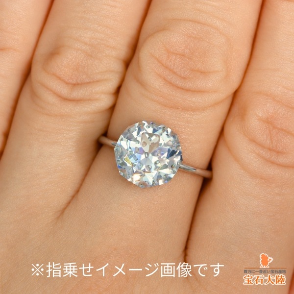 天然アナテースインクォーツ 4.67ct【万華鏡】カスタムカット
