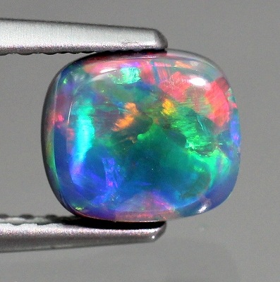 1.25ct天然ブラックオパール【ネオンマルチカラー】