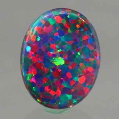 1.39ct天然ブラックオパール【幾何学】劇的レッド遊色　中宝研鑑別付