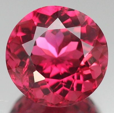 3.74ct天然トルマリン【レディッシュピンク】ラウンド