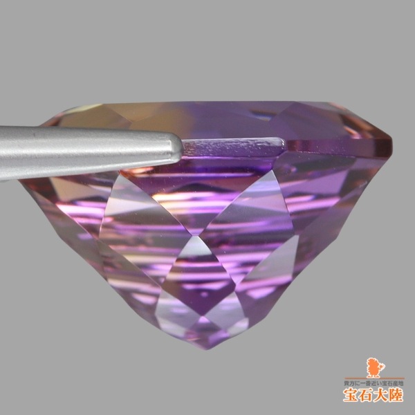 天然アメトリン 14.42ct 【カスタムローズ】 ボリビア 16mm