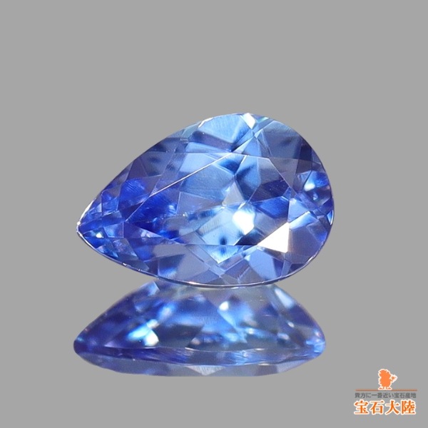 天然ベニトアイト 0.16ct 【煌めくブルー】 ペアシェイプカット 