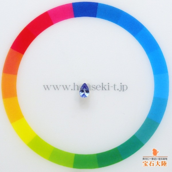 天然ベニトアイト 0.16ct 【煌めくブルー】 ペアシェイプカット 