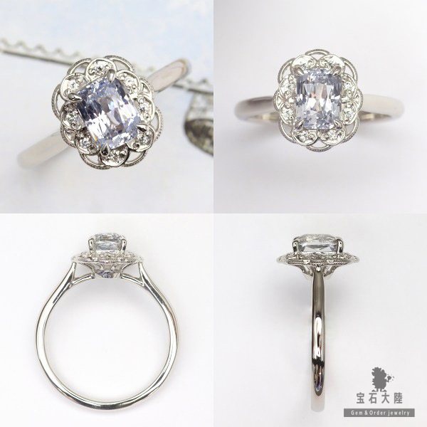 希少！Pt900 1カラットダイヤモンド V字リング 重ね付け 希少！Pt900 1