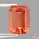 天然アンデシン 1.35ct 【オレンジレッド】 オクタゴンカット