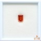 天然アンデシン 1.35ct 【オレンジレッド】 オクタゴンカット
