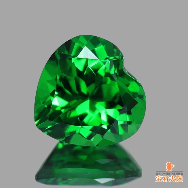 天然ツァボライトガーネット 0.47ct 【タンザニア】 ハート