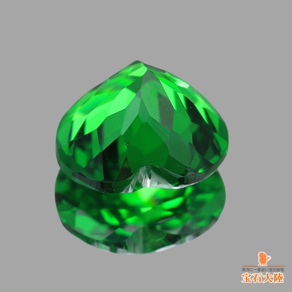 天然ツァボライトガーネット 0.47ct 【タンザニア】 ハート