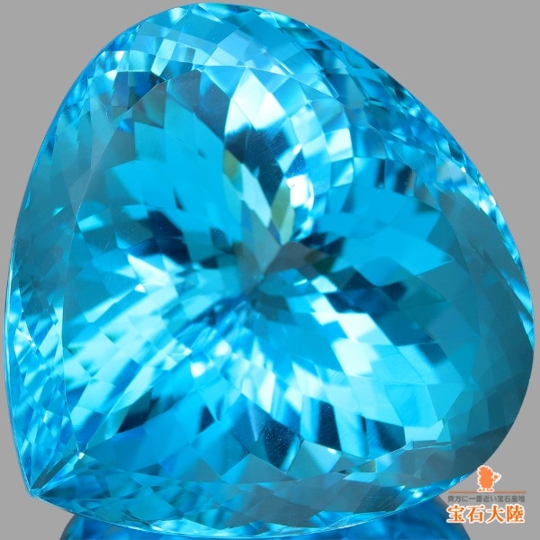 天然トパーズ 180.62ct 【スイスブルー】 ブラジル ビックサイズ
