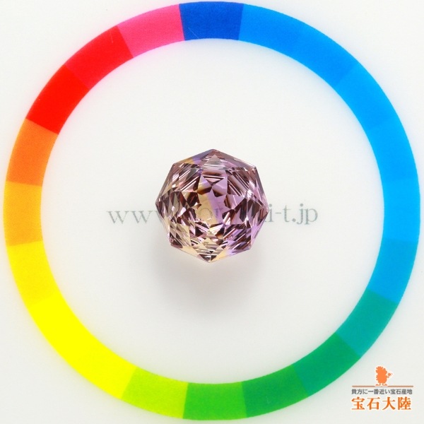 天然アメトリン 6.23ct 【カスタムローズ】ボリビア